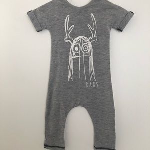 Rags to Raches 3-6 month baby romper OG